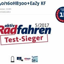 Abus Granit X-Plus 540/160HB300 Verrouillage En U + Support KF EaZy -Promos VTT Boutique 20015953 Testsieger Logo und Sicherheitsstufe Logo