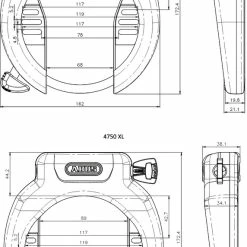 Abus Antivol De Cadre Pro Amparo 4750 X R -Promos VTT Boutique 4003318693526Abus ProAmparo4750XRRahmenschloss 2