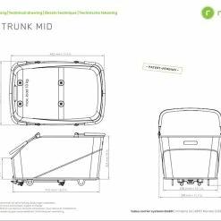 Racktime Baskit Medium Panier à Provisions -Promos VTT Boutique 4048174002495BurleyBaskitTrunkMid Korb 3