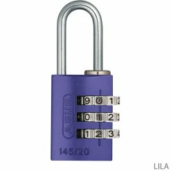 Abus 145/20 Serrure à Combinaison Lock-Tag 10 Abus 145/20 Serrure à Combinaison Lock-Tag -Promos VTT Boutique 46610ABUS145 20LockTagZahlenschloss lila