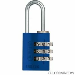 Abus 145/20 B/DFNLI Serrure à Combinaison 9 Abus 145/20 B/DFNLI Serrure à Combinaison -Promos VTT Boutique 46625ABUS145 20B DFNLI Zahlenschloss colorrainbow