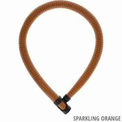 Abus Antivol à Chaîne Ivera Chain 7210/110 -Promos VTT Boutique Abus 87777 7210 110 SPARKLING ORANGE 3