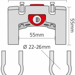 Rixen & Kaul - KLICKfix Adaptateur De Guidon KLICKfix Avec Antivol -Promos VTT Boutique Rixen Kaul KLICKfix Lenkeradapter mit Schloss 0211L cMW9DlSNyijA43